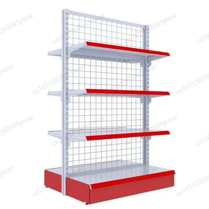 Grid Supermarket Shelf Gondola Shelves For Shop Retail Store Metallic / Rack/Jewelry Display Stand Wire