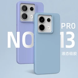 Offical Liquid Silicone Case For Redmi Note 13 Pro Plus Case Soft Baby Skin Touch TPU Gel Shockproof Case Redmi Note 13 5G Cover