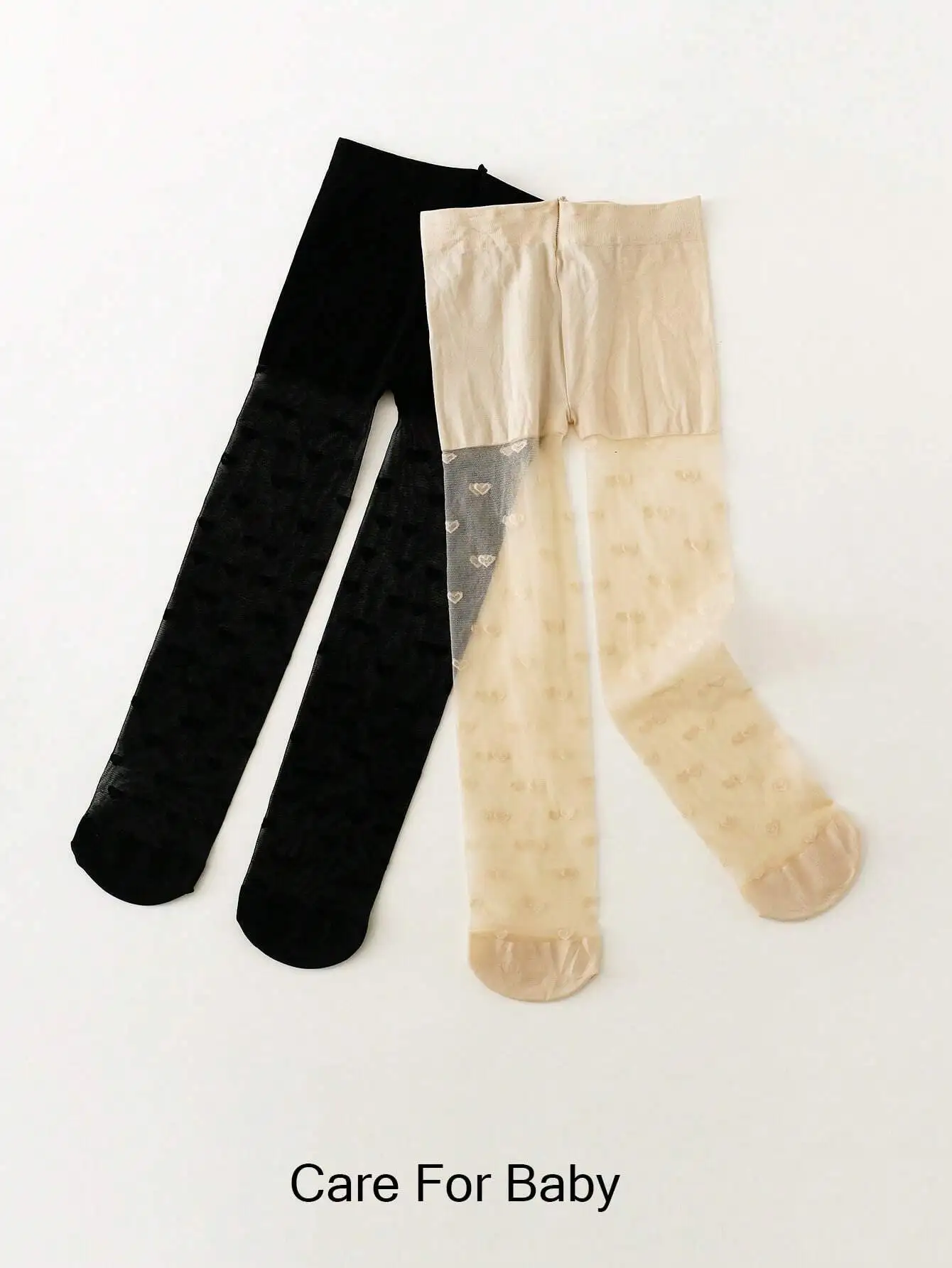 

5 шт., колготки с узором в виде сердечек для девочек, для танцев и повседневной носки, черные и бежевые