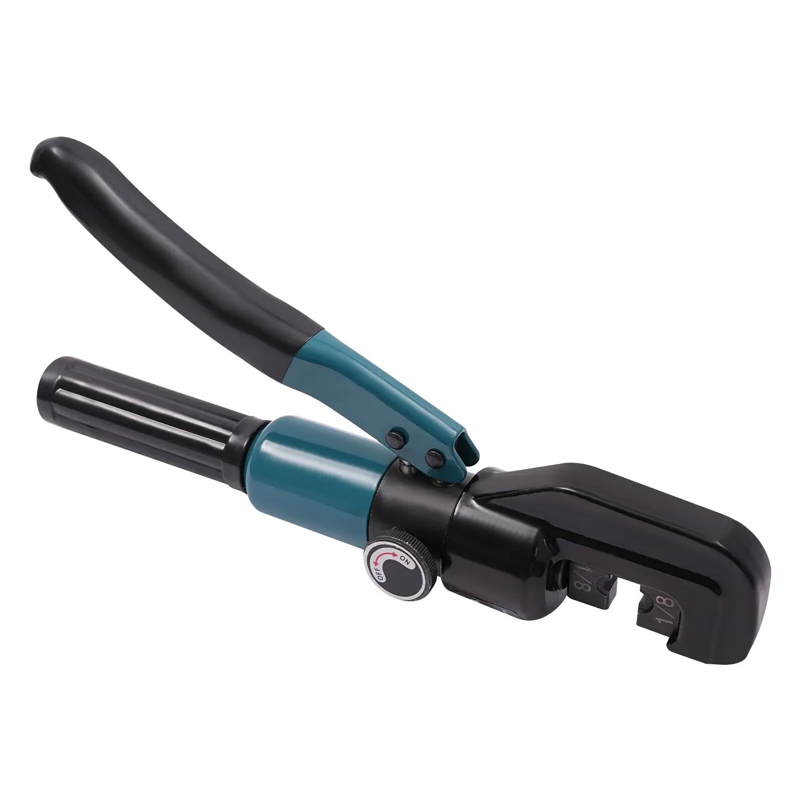 المكشكش اليد الهيدروليكي 10 مللي متر/0.39in السكتة الدماغية العقص أداة سلك العقص أداة مع 1 زوج يموت 1/8''