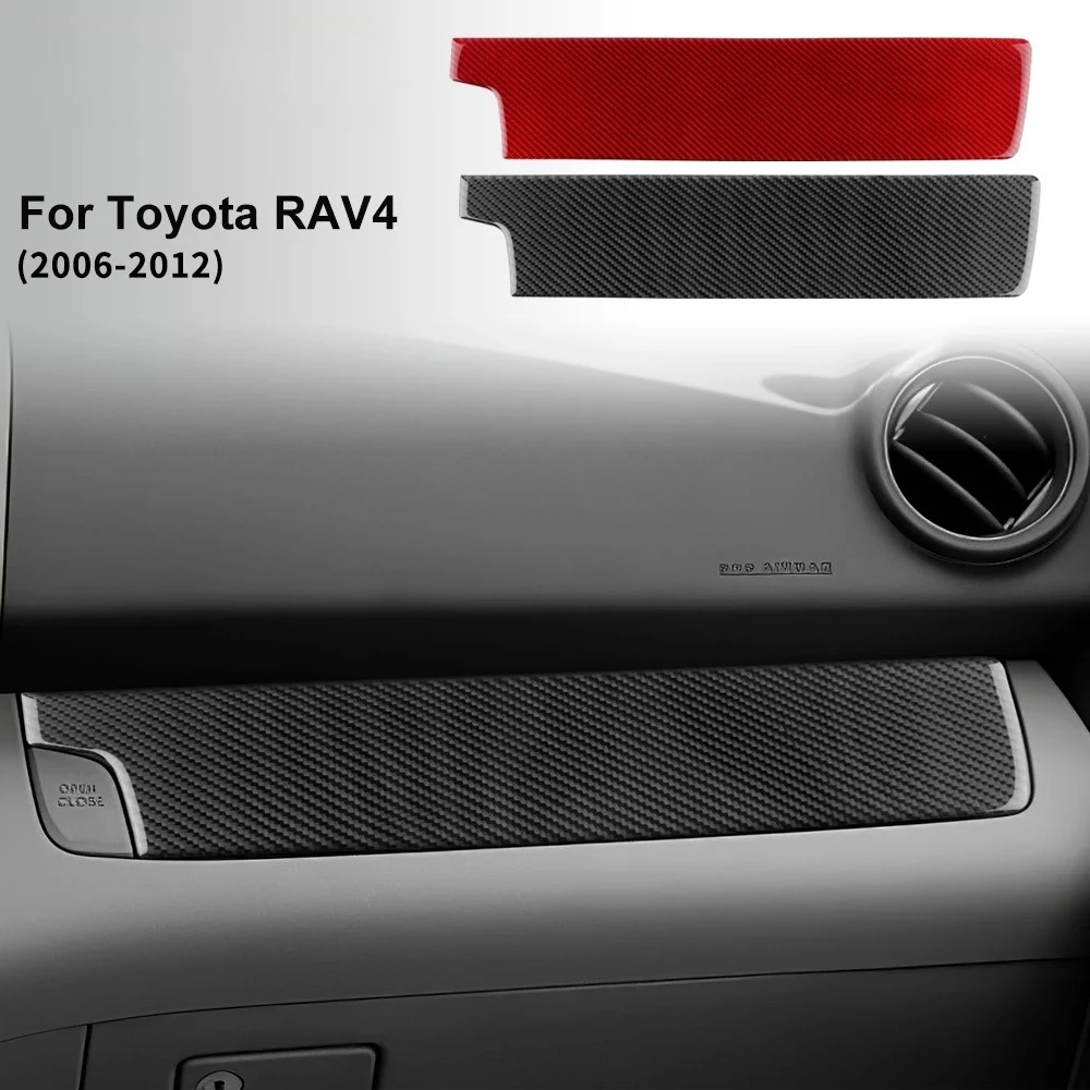 

Carbon Fiber Dashboard Panel Trim for Toyota RAV4 2006 2007 2008 2009 2010 2011 2012 LHD RHD Interior Decoration Accessories