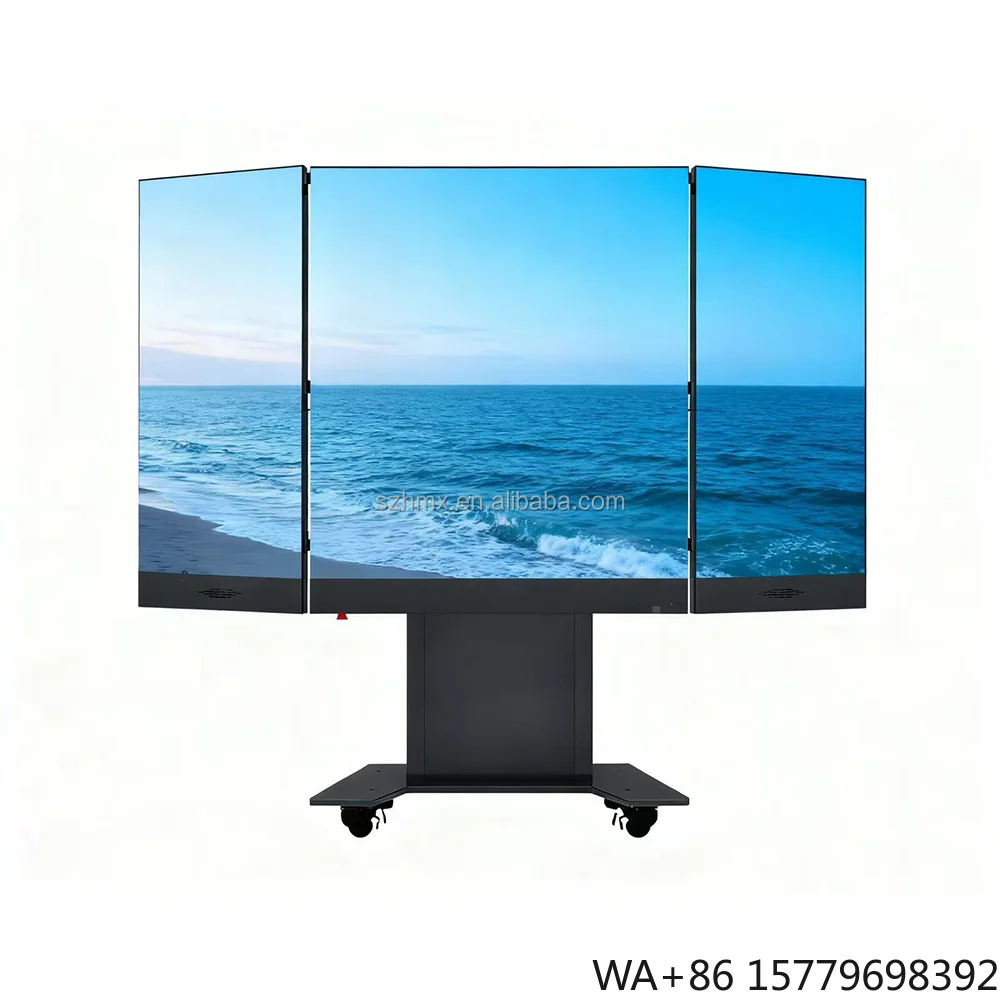 Smart TV LED Display 108/135 Inch All-in-One Indoor Advertising Simple Installation Mobile LED Screen P1.25