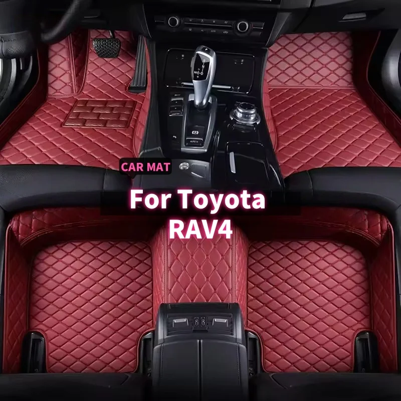 Custom Car Floor Mats For Toyota RAV4 2005 2006 2007 2008 2009 2010 2011 2012 2013 2014-2023 Auto Carpets Foot Coche Accessories