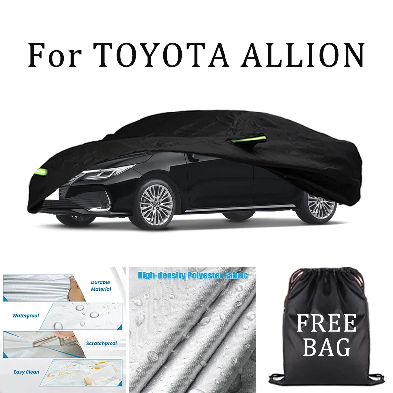 

For TOYOTA ALLION Car Cover Full Covers with Reflective Strip Dustproof UV Scratch-Resistant Sunscreen Protective cover