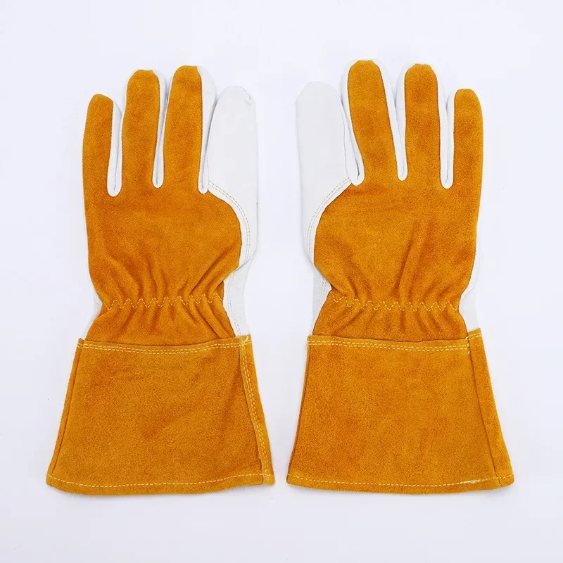 

Working Welding Working Gloves Hands Protection Thorn Proof Anti-Puncture Wear-Resisting Gardening Gloves 1 Pair