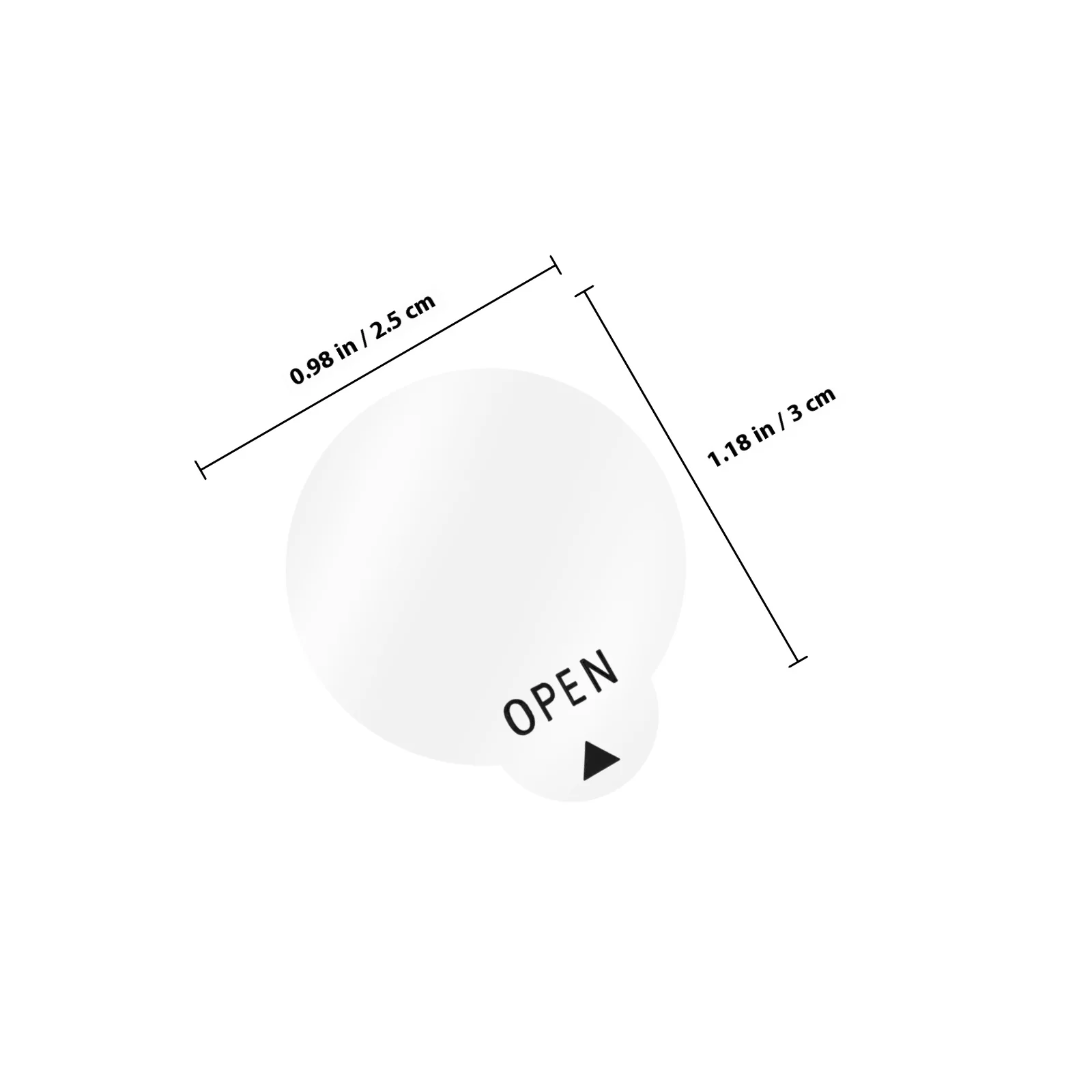 1000 قطعة ملصقات مفتوحة تسميات مستديرة واضحة سهلة قشر الختم للشحن التعبئة والتغليف المغلفات زجاجات تسميات دائرة مقاومة للماء #4