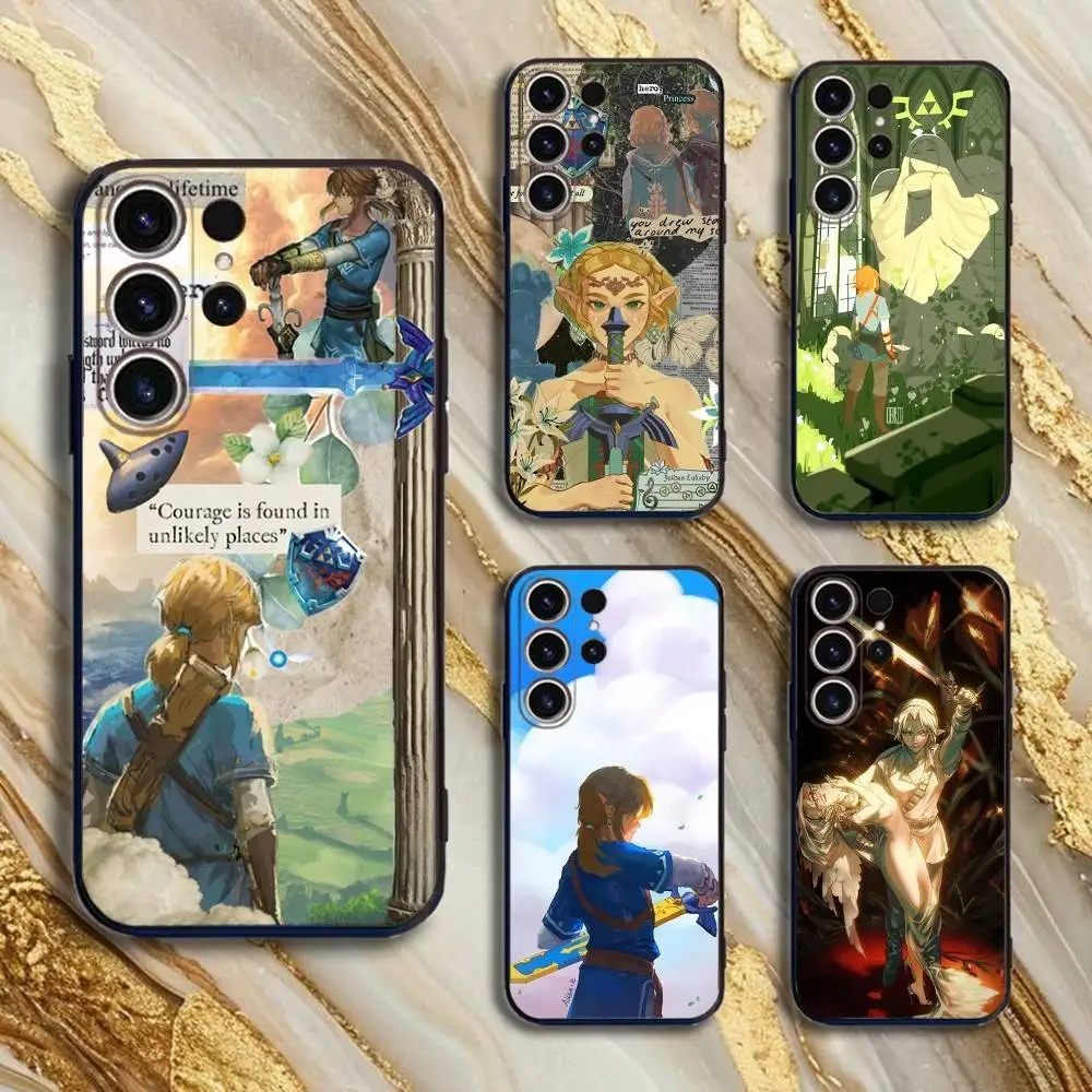 

The L-Legend of Z-Zelda Phone Case For SamsungS25,24,21,22,23,30,Ultra,20,Plus,Fe,Lite,Note,10,9,5G Black Cover