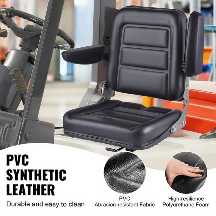 

Forklift Replacement Seat, Adjustable Angle Back Forklift Seat for Lawnmowers, Telehandlers, Landscaping Machinery