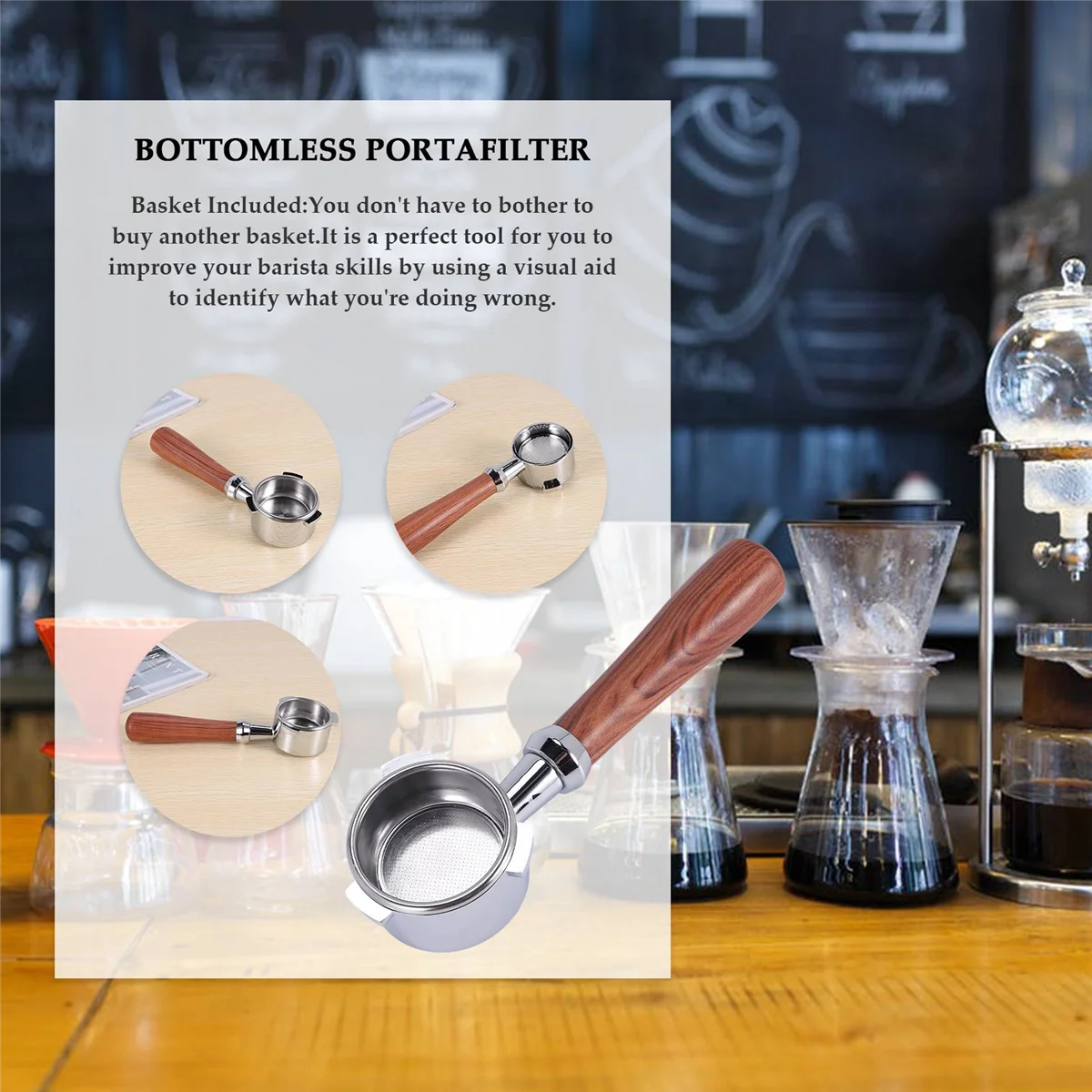 Бездонный портафильтр A74G-54 мм для Breville Barista Express BES870XL BES870BSXL BES878BSS BES880BSS BES840XL и других моделей C