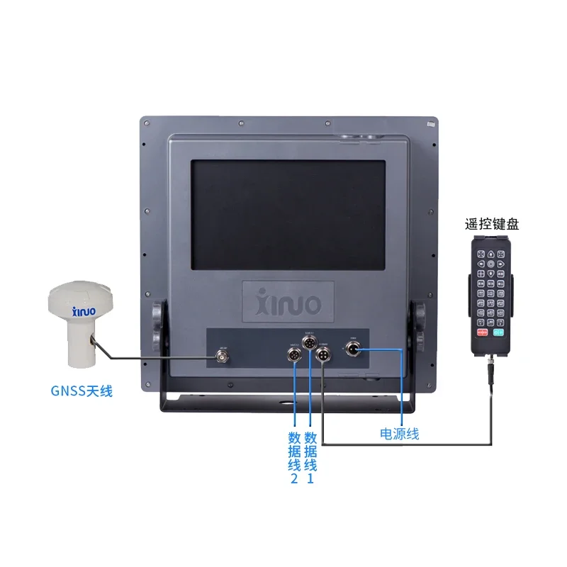 Xinnuo Beidou HM-1817 Navegador Satélite GPS Marinho Gráfico Máquina de Posicionamento de Navegação 17 polegadas