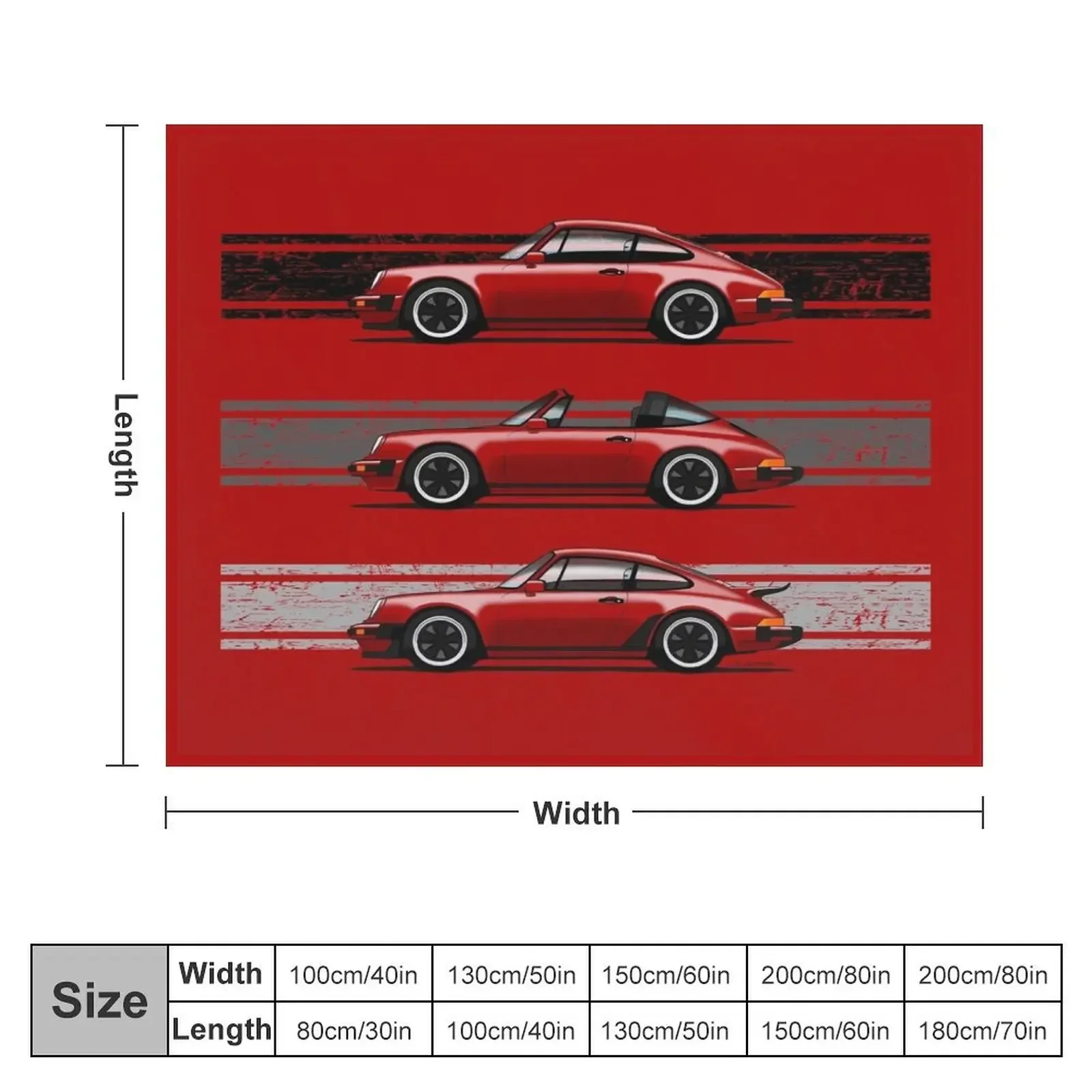 My drawing of the iconic German sports cars in green Throw Blanket Loose Sofas Decorative Throw Blankets