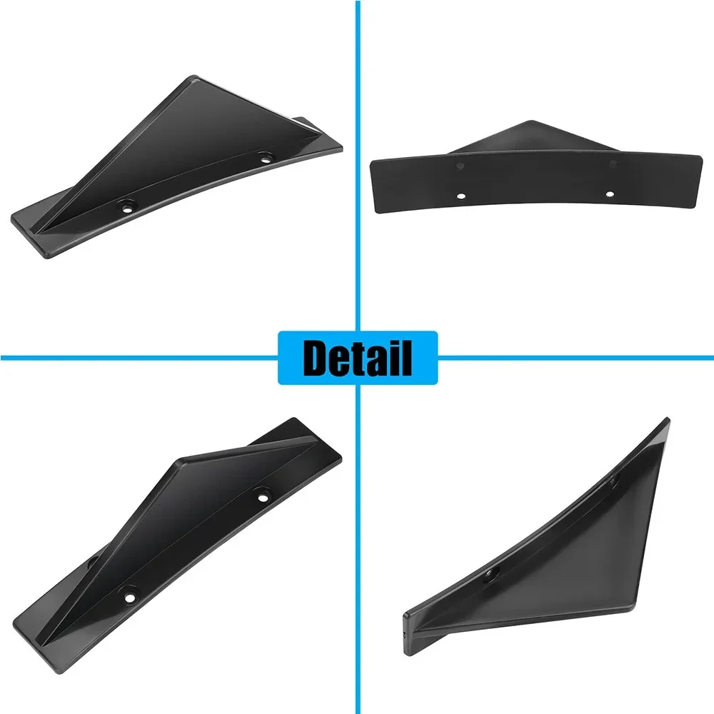 For Chevrolet Chevy Camaro 6PCS Universal 40cm Rear Bumper Spliter Cover + Diffuser Shark Fins Spoiler Set Decor Car Accessories