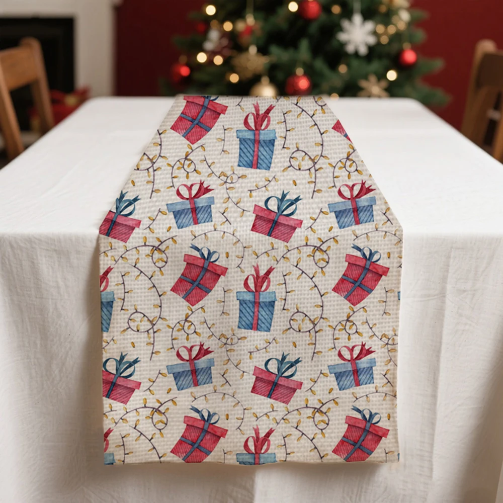 

Christmas table runners winter Table decoration and accessories for Festival home decor party tablecloth