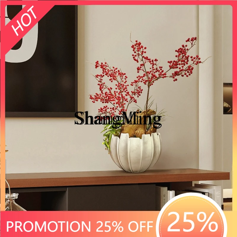 

ZYY simulated green plant decoration indoor living room desktop decoration fake flower plant style ornament