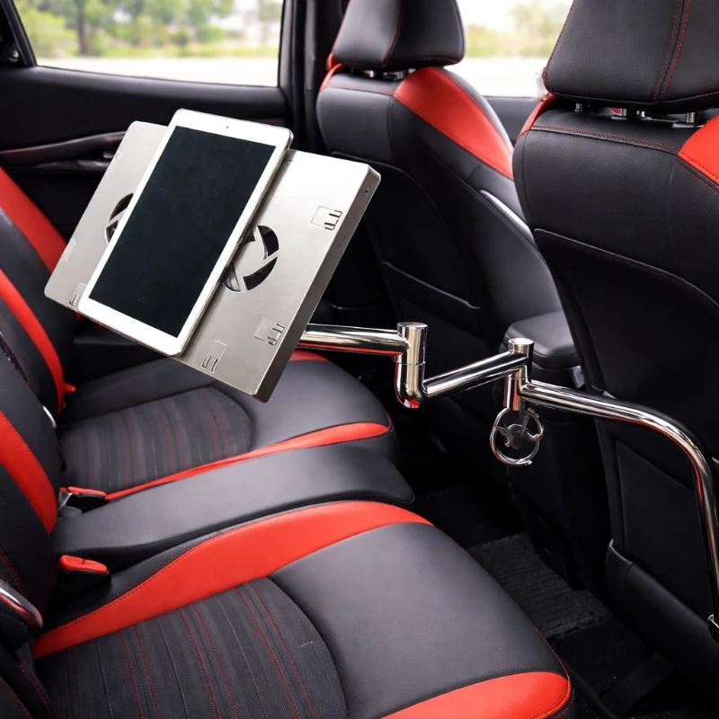 

360 ° Универсальная поворотная подставка для автомобиля, складная настольная подставка, телескопический поворотный компьютерный стол, держатель для планшета и ноутбука