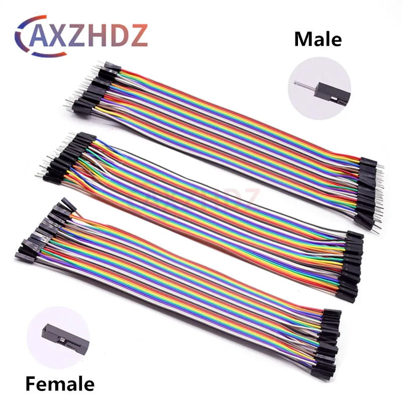 40Pin Dupont Line 10/20/30CM 2.54mm Male to Male Female to Male Female to Female Jumper Dupont Wire Cable for Arduino DIY KIT