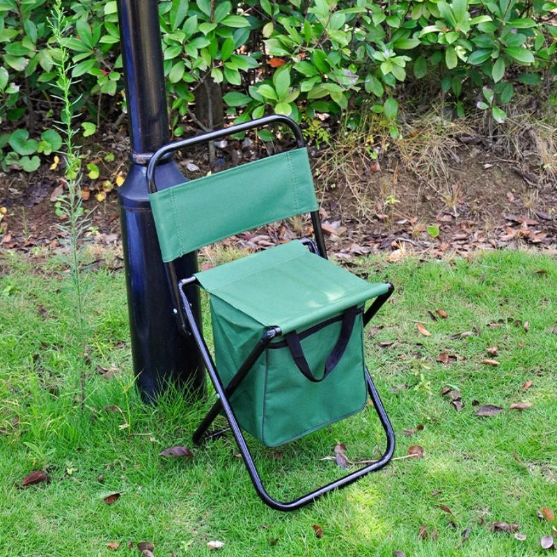 Small square stool with bag detachable portable folding stool storage Mazar outdoor portable fishing stool art seat tool