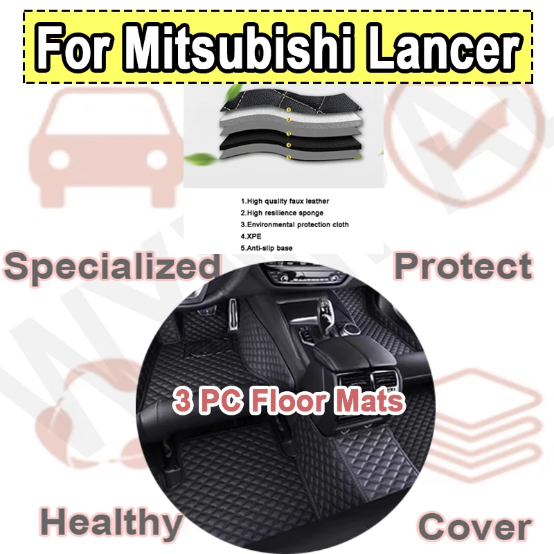 

Роскошные автомобильные коврики для Mitsubishi Lancer Evolution IX RS GSR 2006 ~ 2007 автомобильный коврик Coche автомобильные аксессуары водонепроницаемый ковер
