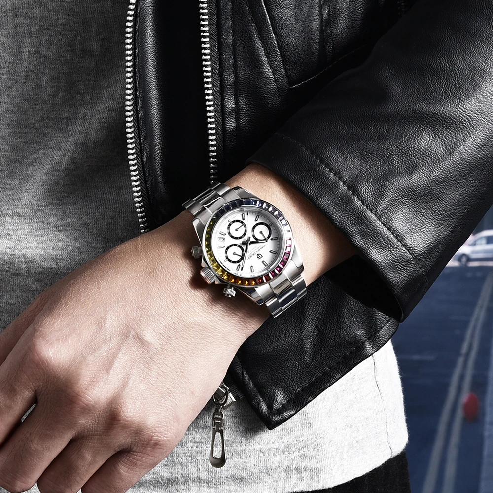 2026 New PAGANI DESIGN Men's Watches Top Luxury Quartz Watch For Men Speed Sports Chronograph VK63 Man AR Sapphire Waterproof Gift