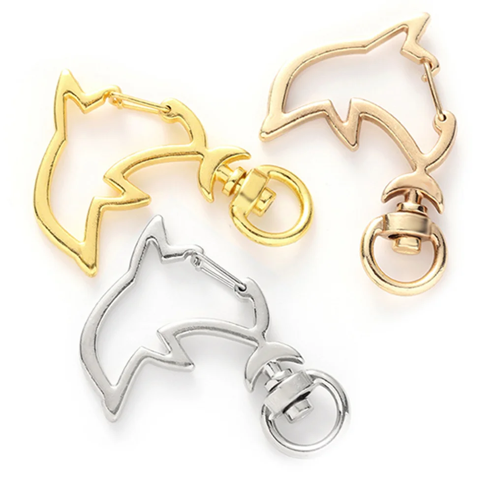 

30 шт. металлические застежки в форме дельфина, принадлежности для изготовления брелков, ювелирные аксессуары «сделай сам», застежки «сделай сам», подвески для изготовления брелоков