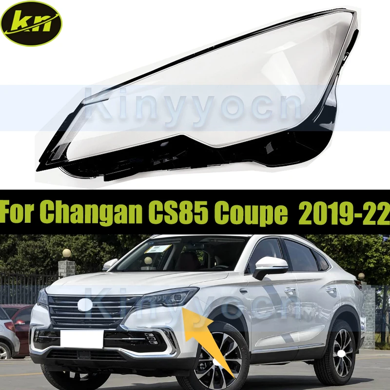

Car Headlight Cover Shell For Changan CS85 Coupe 2019-2022 Front Headlight Glass Cover Shell Replacement Lampshade