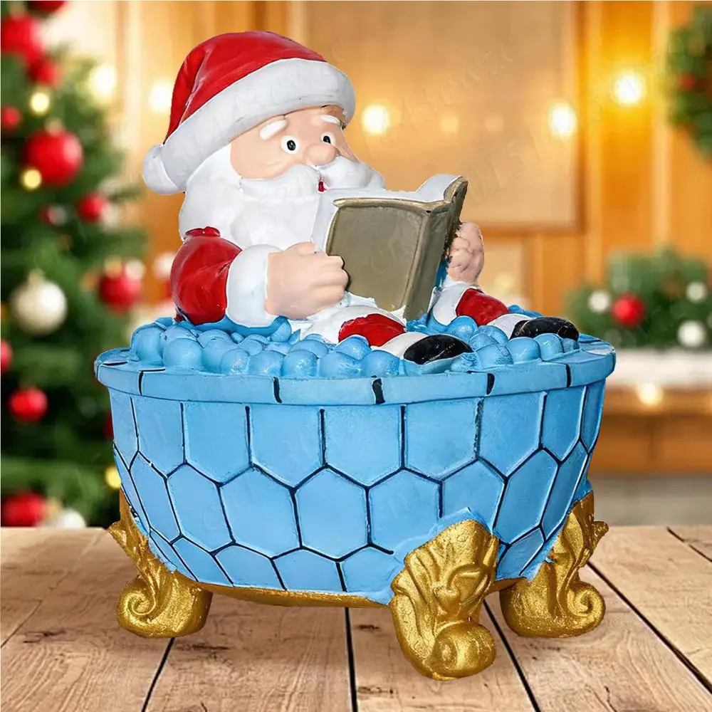 

Рождественский Санта-Клаус пузырьковая лампа для ванны креативная рождественская тематическая ванна маленький ночник светодиодный пузырьковый светильник для ванны для декора ванны