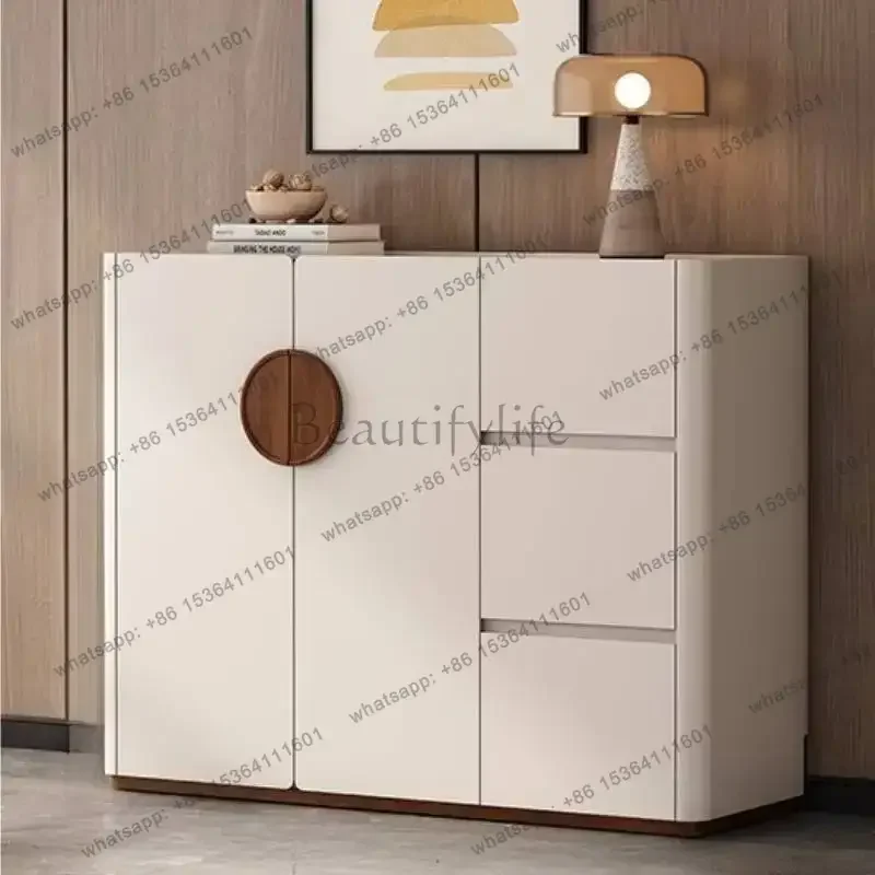 LSWhite Minimalist Shoe Cabinet Italian Style Cheap Entryway Narrow Shoe Cabinet Storage Space Saving Zapatera  For Home