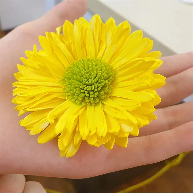 Artificial Flower Decoration Home Sunflower Desktop Non-Fire Aromatherapy White Yellow Dried Flowers Flower Made Of Tongcao