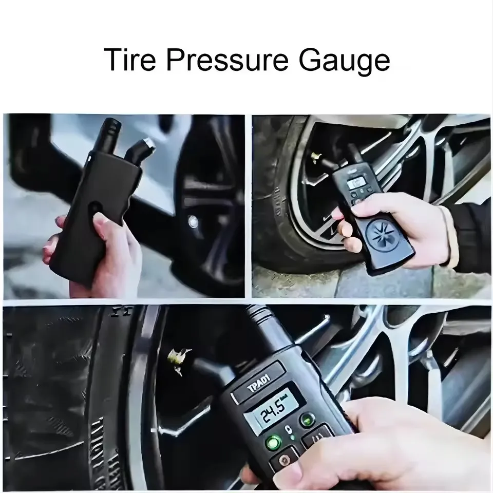 2 In 1 TPA01 TPMS Relearn Tool EL-50448 Reset Digital Tire Pressure Gauge 150 PSI Monitor For GM Car Motorcycle