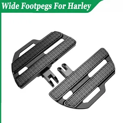 1 Pair Motorcycle Driver Pedal Front Wide Footpegs Footboards For Harley RH1250S Breakout Low Rider Street Bob Sport Glide 2018-
