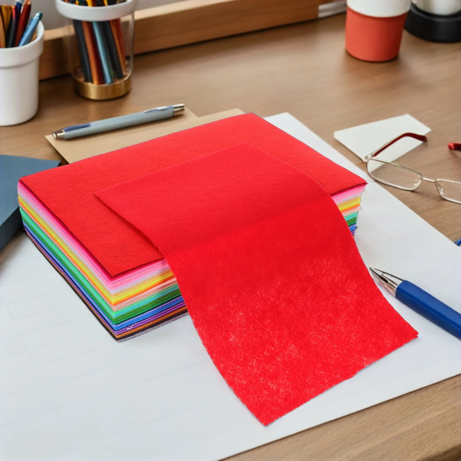 

66Pcs Felt Fabric Sheets Assorted Color 11.79x7.78in Soft Craft Felt for DIY Patchwork Sewing School Projects Party Decoration