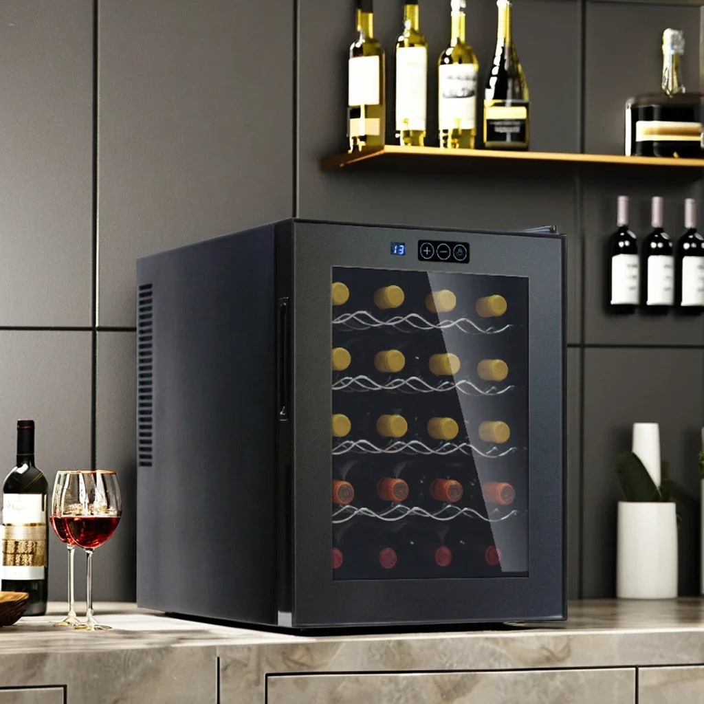 High Quality 20-Bottle Electric Wine Cellar Freestanding Wine Chiller Fridge for Household or Hotel Use