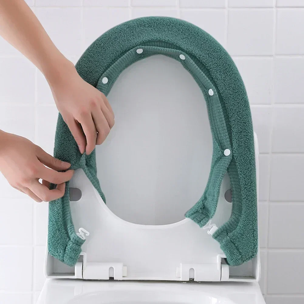 Toilet Cover Mat Warm Soft Washable Mat Home Decor Closestool Mat Case Toilet Lid Cover Bathroom Accessories