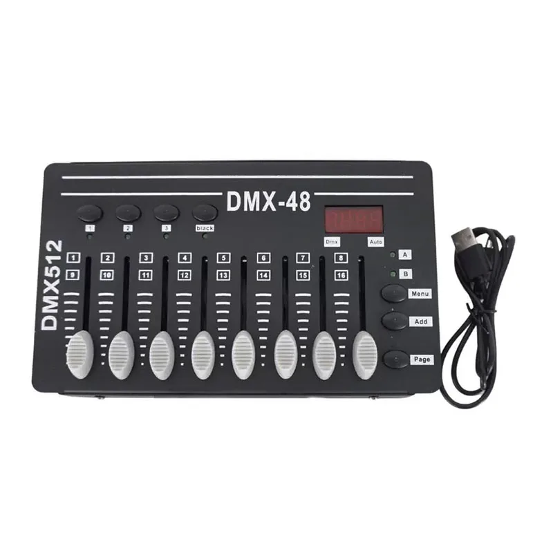 Mini DMX-48 Rechargeable Power-Free Par Light Speed Light DJ Portable Small Performance Light Digital Console DMX Controller