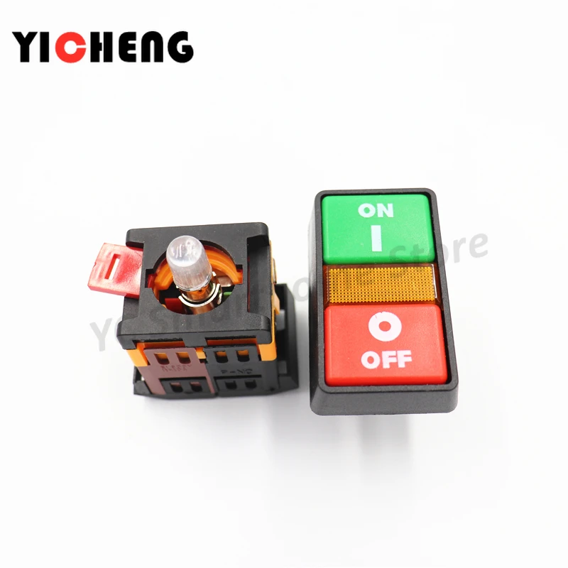 1pcs APBB-22-25N 22 millimetri PPBB-30N 30 millimetri cavallo auto-reset doppio doppio pulsante con la luce pulsante interruttore di alimentazione con la luce