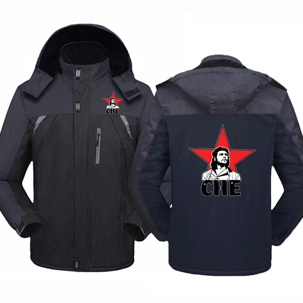 Che Guevara 2025 Autumn Men New Rebel Cuban Guerrilla Revolution Print Waterproof Thicken Windbreaker Outdoor Hight Quality Tops