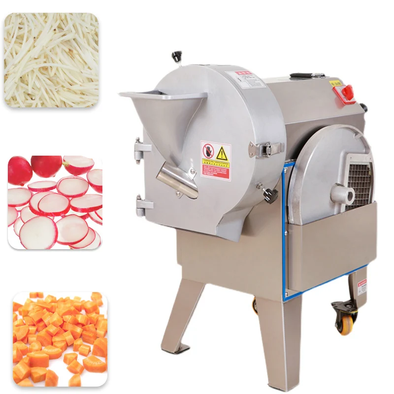 

Potato Cucumber Slicer Shredder Machine Electric Dicing Machine Stainless Steel Vegetable Cutter Machine Commercial