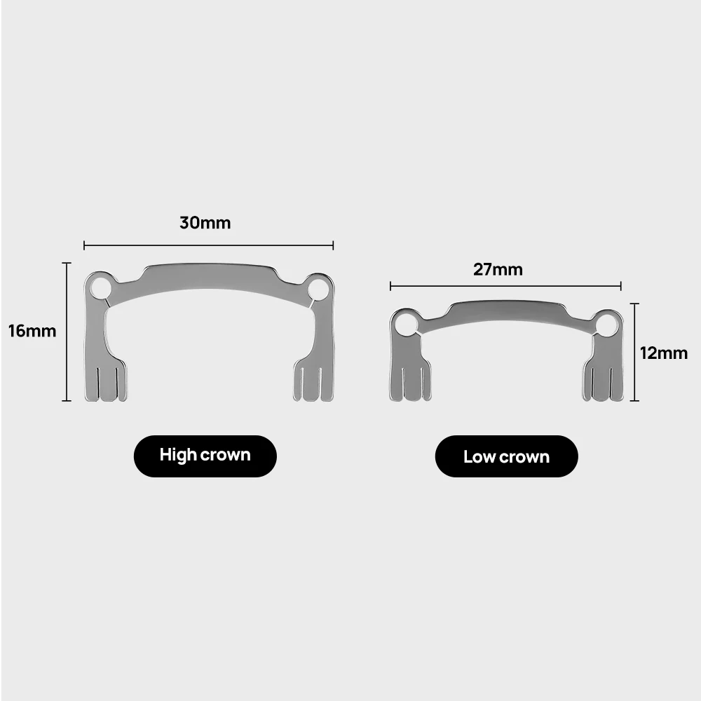 Joy dental 2pcs Zahn polierst reifen halter Set Metall Hand veredelung Zahnarzt werkzeug für Harz zähne Schleifen Schleifen Formen – Detail 3