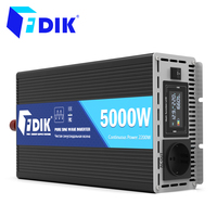 FDIK Inverter 12V 220V Pure Sine Wave Inverter 24V 5000W With Color Screen Display Solar Power Converter For RV And Camping