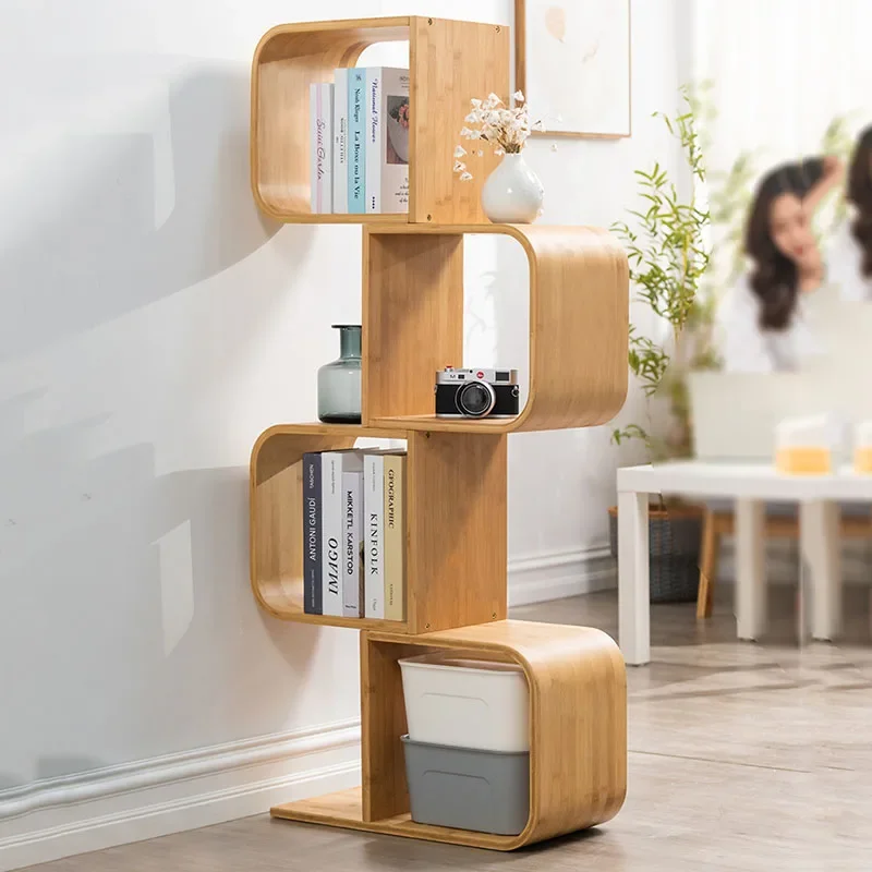 Interior Furniture Corner Shelf Industrial Book Organizer Room Bookcase Kids Bookshelf Library Modern Living Estantes Bedroom