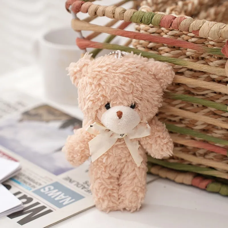 12cm Cute Patch Bear Dolls Lovely Teddy Bear Stuffed Toy Soft Bear Baby Toy Kids Girls Birthday Brinquedos Wedding Gifts