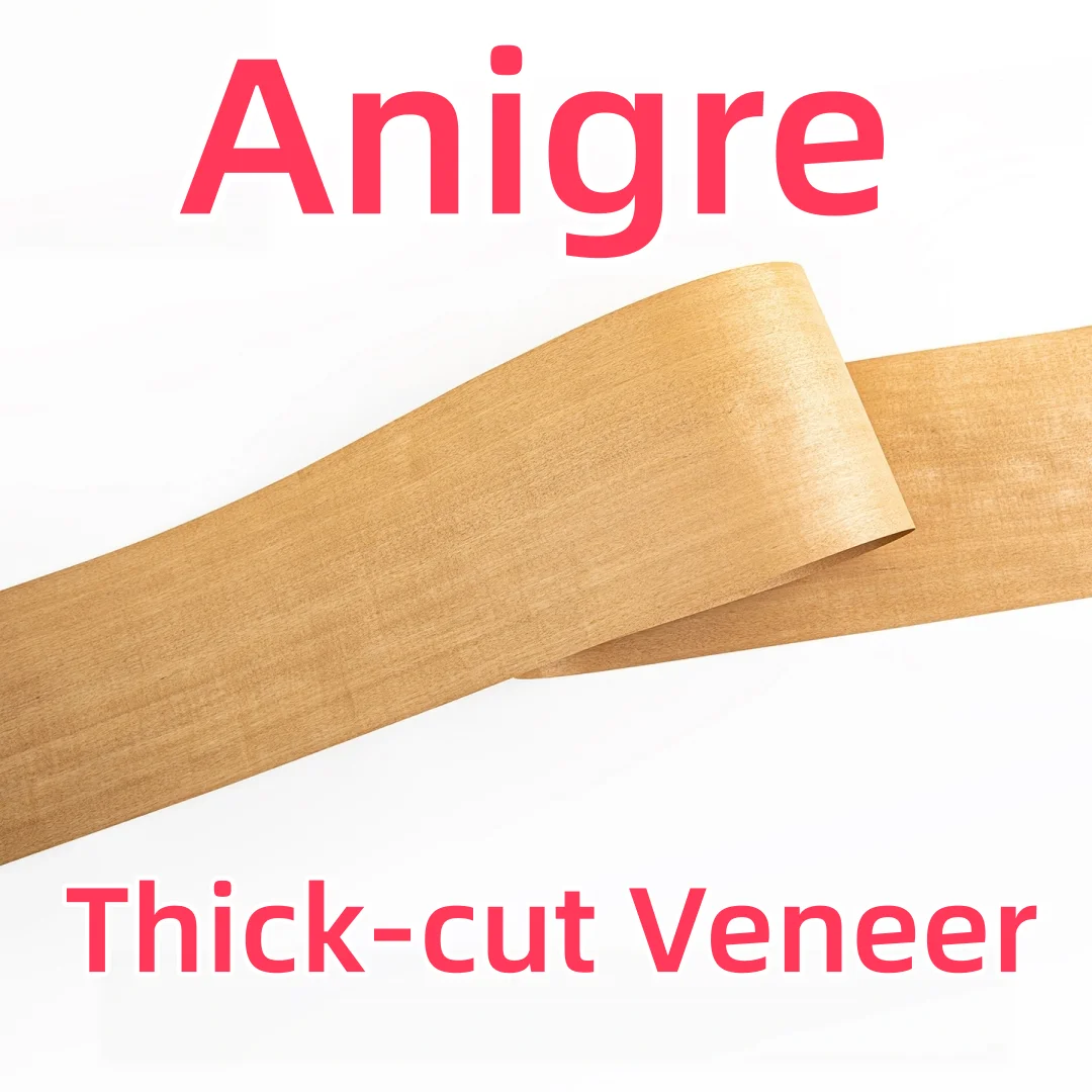 Thick Cut Natural Anigre Wood Veneer ( Straight Grain ) For Cabinet Furniture Wall Renovation Decoration