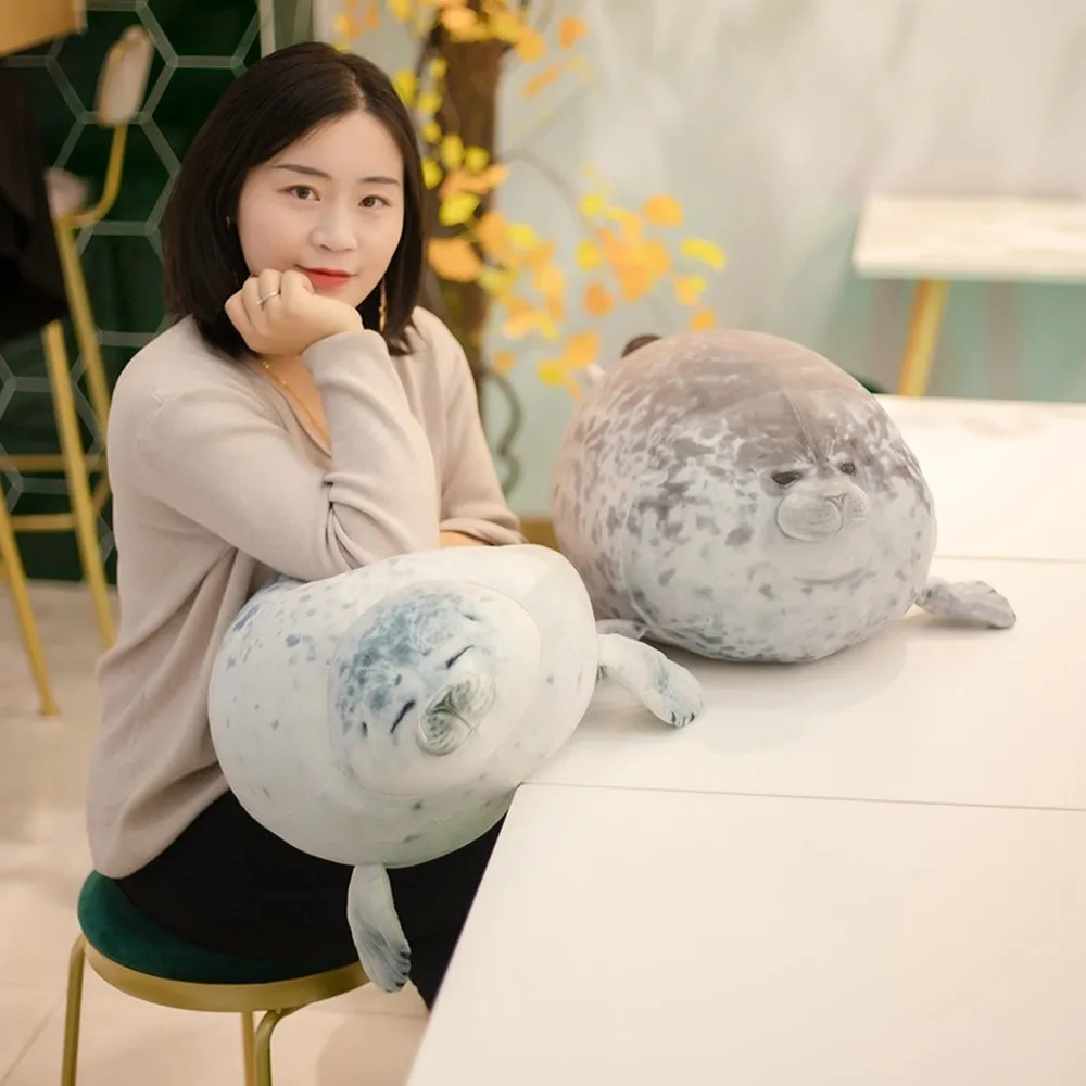 1pc soft 30-60cm Soft Sea Lion Plush Toys Sea World Animal Seal Plush Stuffed Doll Baby Sleeping Pillow Kids Girls Gifts