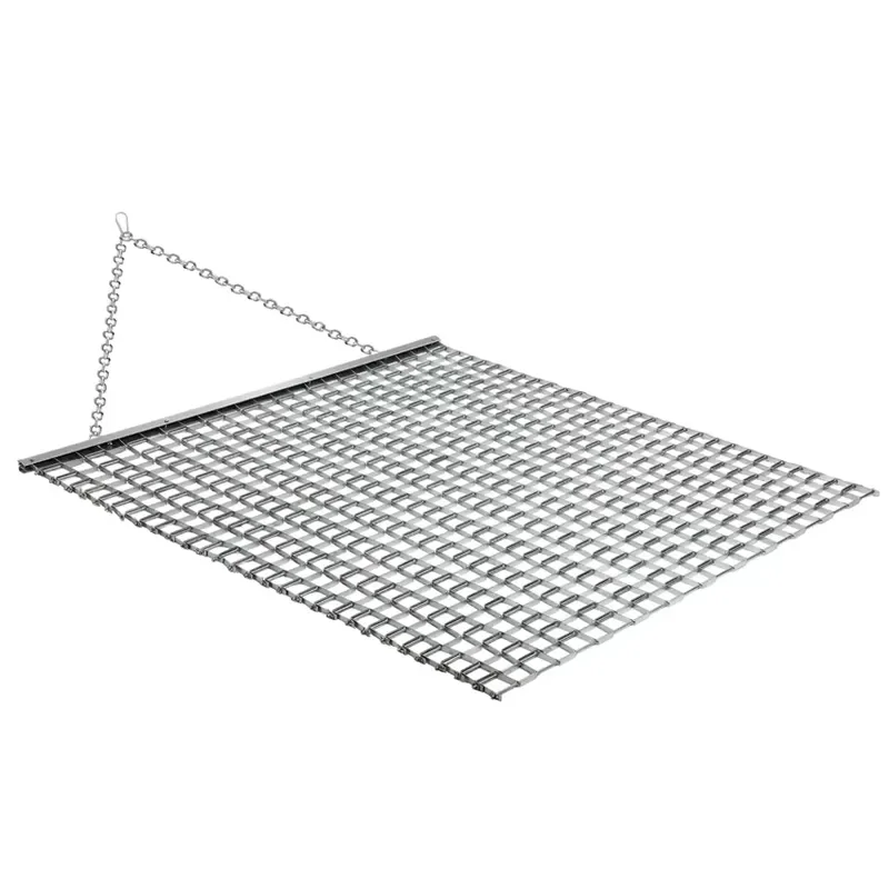 Heavy-Duty Stainless Steel Drag Mat for Lawn Leveling Sand/Soil Smoothing Golf Courses Football Fields Durable Bearing Design