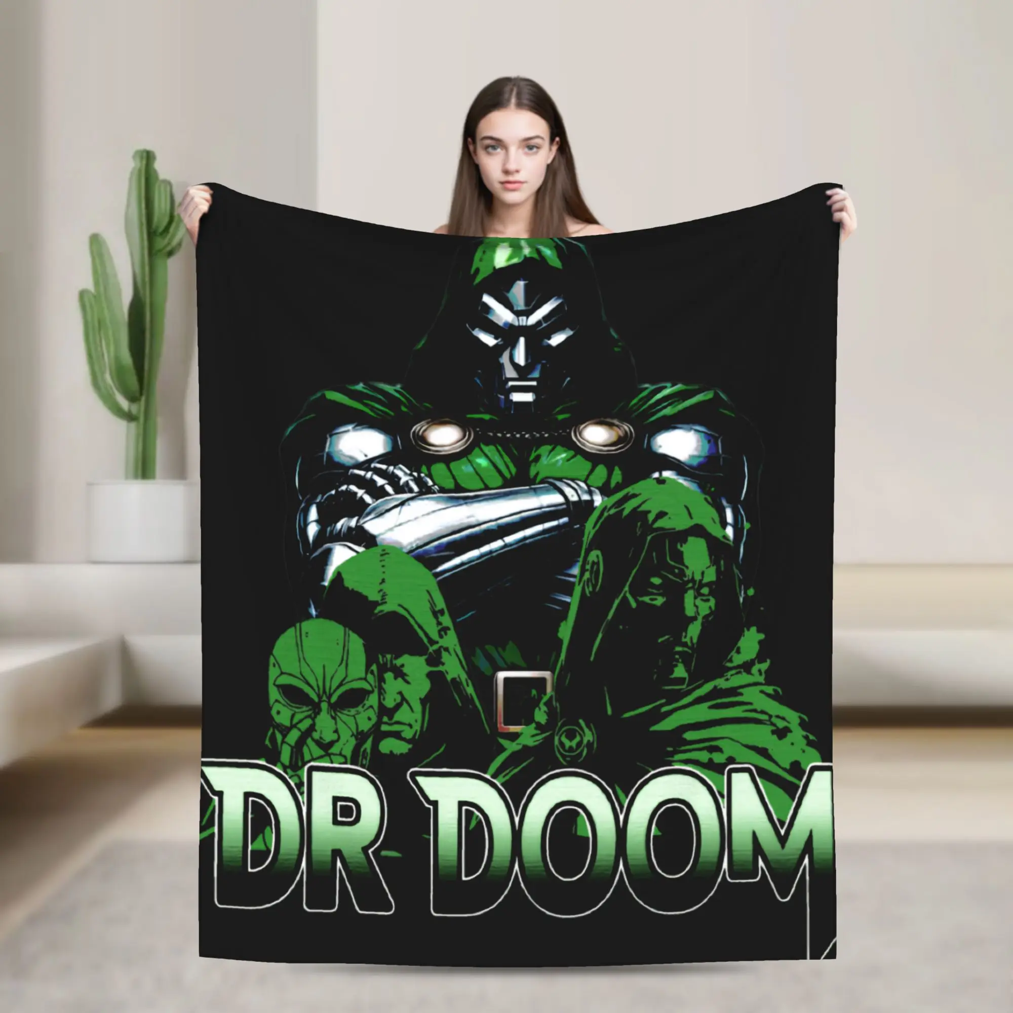 Comfortable dr.Dooms  Blanket Stuff Sofa Decorative  Blanket Throw Super Soft Velvet for Car