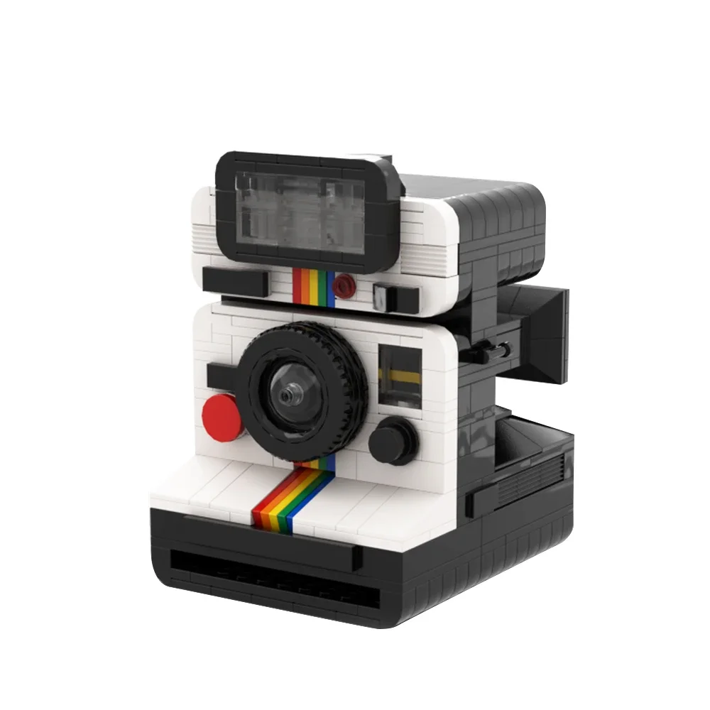 

Gobricks MOC поляризованная наземная камера, 1000 кирпичей, модель Polaroids OneStep SX-70, строительный блок, креативные игрушки «сделай сам», подарки на день рождения