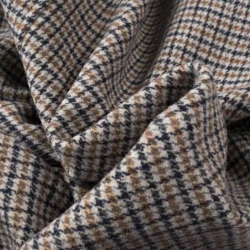 Autumn New Women's Clothing Fashionable Temperament Versatile Casual Long Plaid Woolen Coat