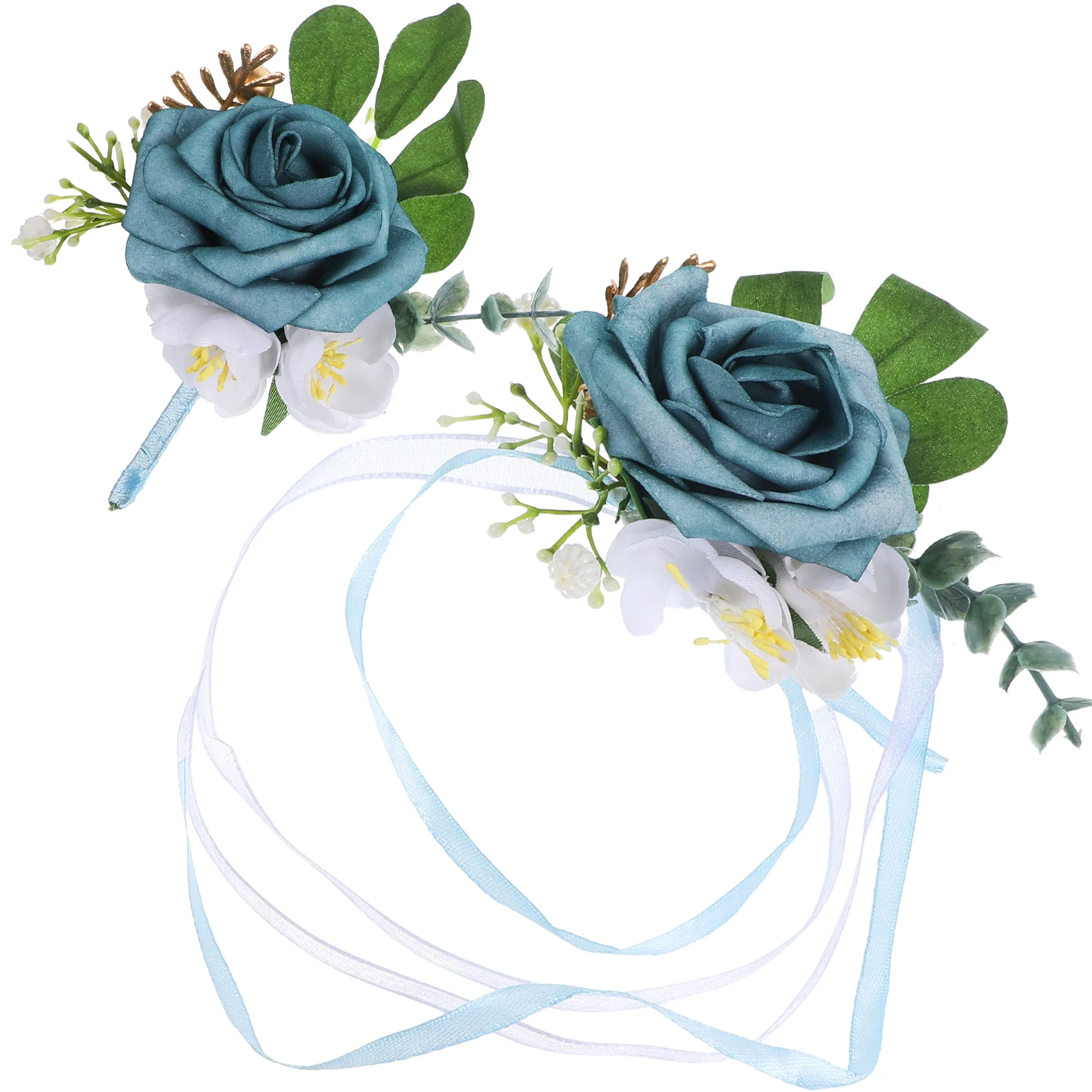 

Artificial Wrist Flower Corsage Decoration Silk Wedding Bridesmaid Flowers Elegant Design Bright Color Classic Matching