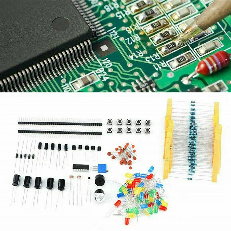 Electronics Component Basic Starter Kit w/830 tie-points Breadboard Power Supply