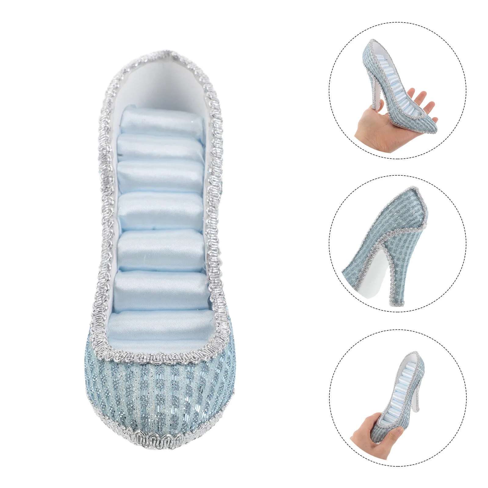 

High Heel Jewelry Display Stand Elegant Ring Holder Organizer for Bedroom Vanity Boutique Earring Storage Rack for Selling